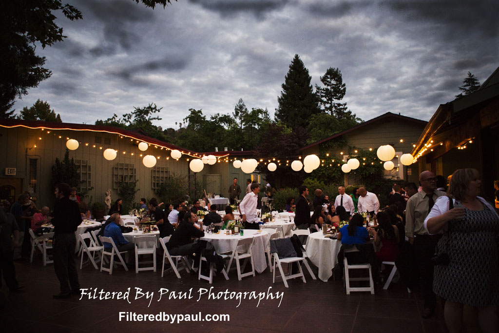 Evening Dinner in our Creekside Courtyard